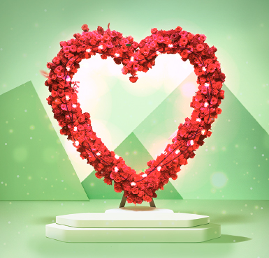 Decora tu mesa para San Valentín